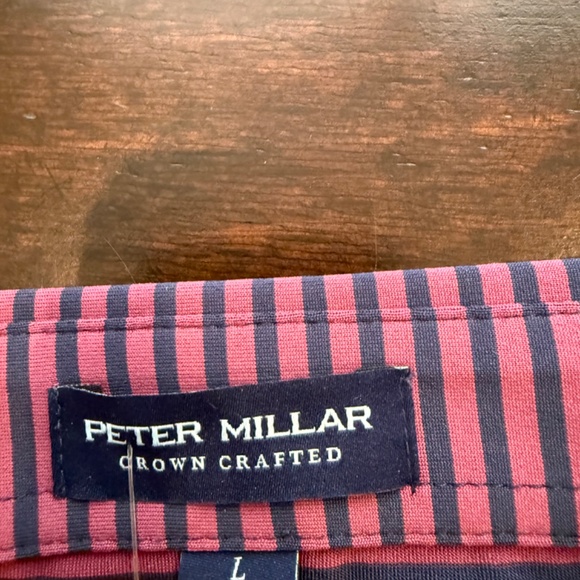 Peter Millar Men's Large Navy Sawyer Performance Jersey Polo MSRP $115 - Picture 7 of 9
